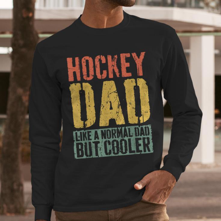 Hockey Dad Shirt Men Fathers Day Hockey Dad Men Long Sleeve T-Shirt