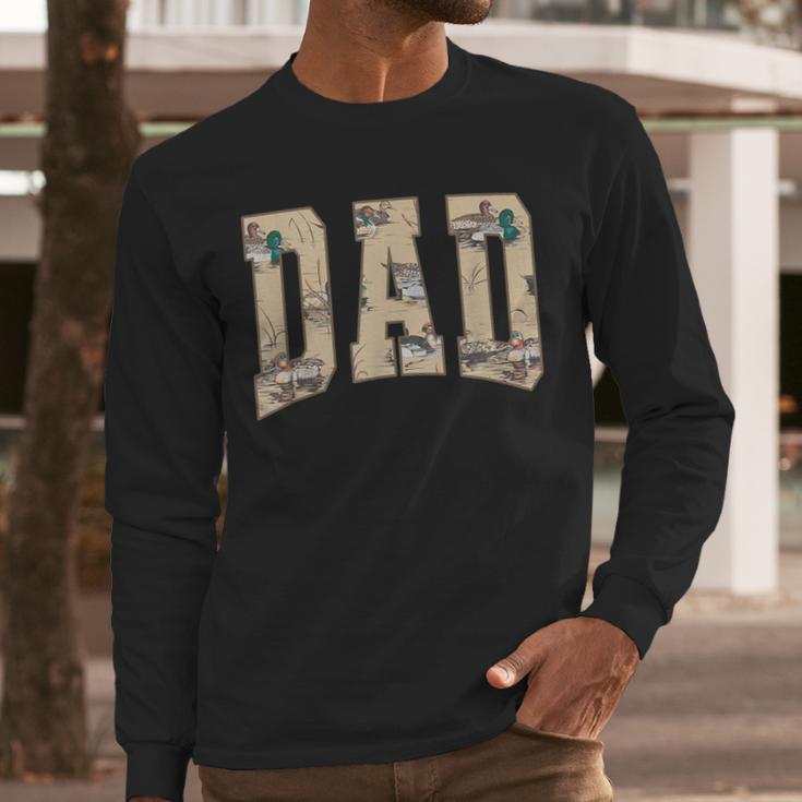 Hunting Dad Duck Camouflage Camo Waterfowl Duck Camo Men Men Long Sleeve T-Shirt