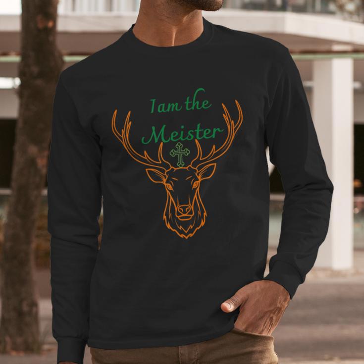 IAM The Meister Jaegermeister Dad Mom Deer Men Long Sleeve T-Shirt IAM The Meister Jaegermeister Dad Mom Deer Men Long Sleeve T-Shirt