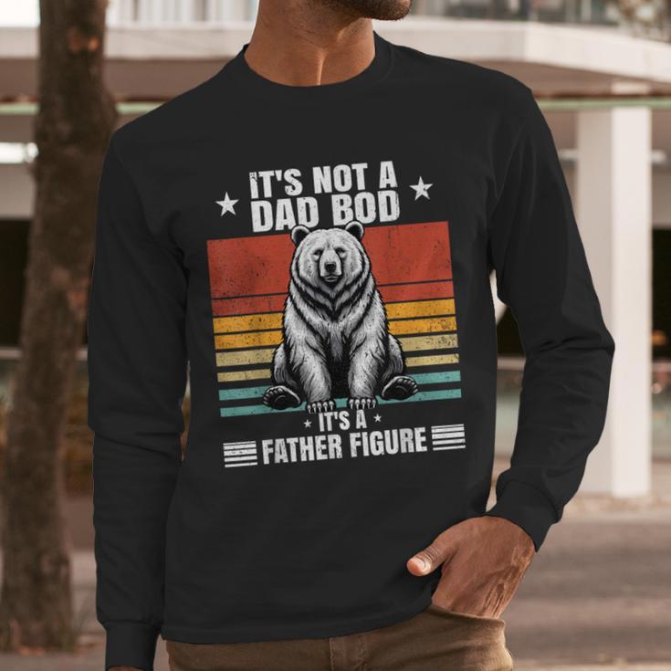It's Not A Dad Bod It's Father Figure Bear Vintage Men Long Sleeve T-Shirt