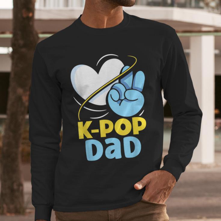 K-POP Dad Korean Lover K-Pop Music Cute Father Daddy Papa Men Long Sleeve T-Shirt