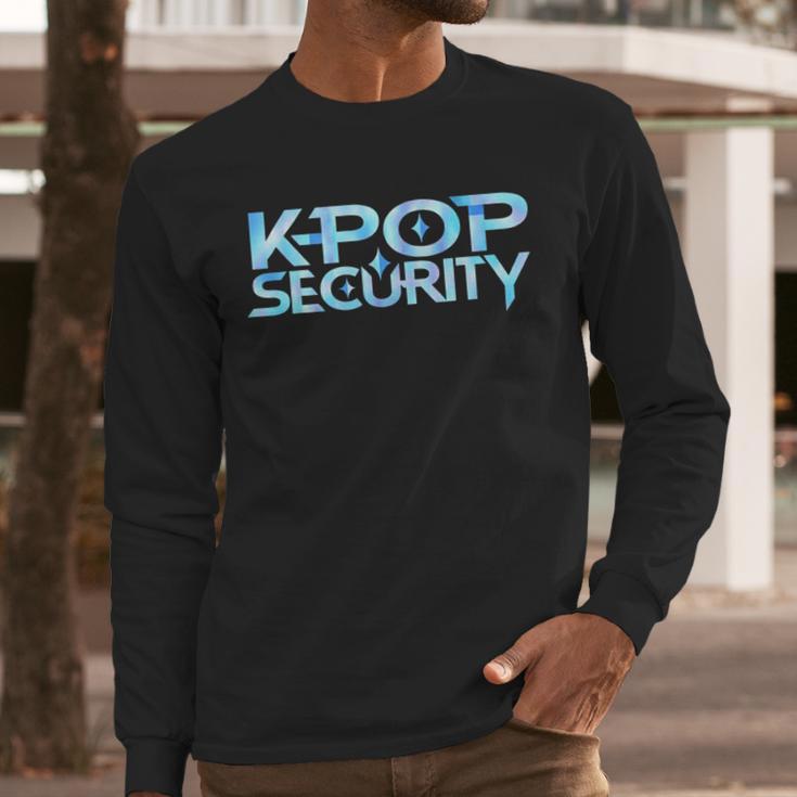 K-Pop Security Mom Dad Kids Birthday Concert Staff Men Long Sleeve T-Shirt