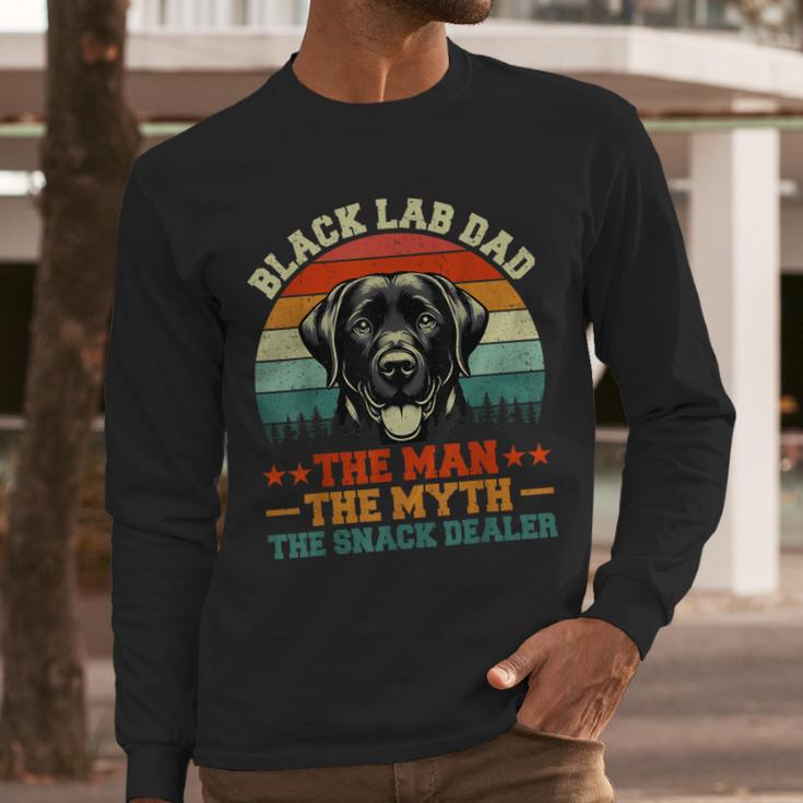Labrador Retriever Dad Black Lab Dad Men Long Sleeve T-Shirt
