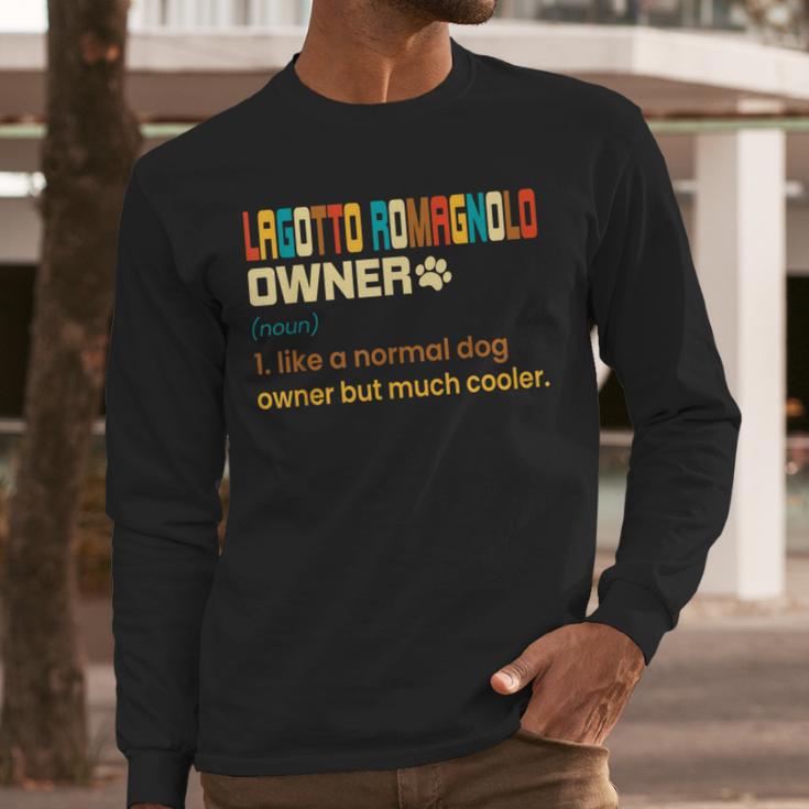 Lagotto Romagnolo Vintage Retro Dog Mom Dad Men Long Sleeve T-Shirt