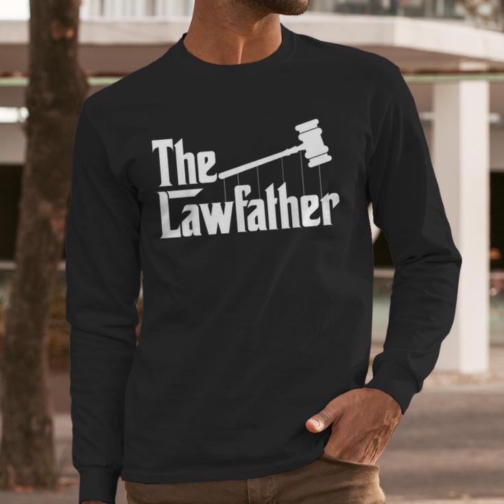 The Lawfather Father's Day Firm Lawyer Daddy Attorney Dad Men Long Sleeve T-Shirt