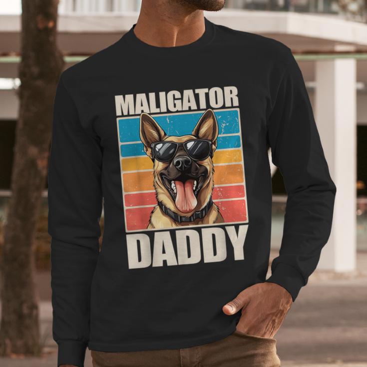 Malinois Dad Maligator Daddy Belgian Malinois Men Long Sleeve T-Shirt