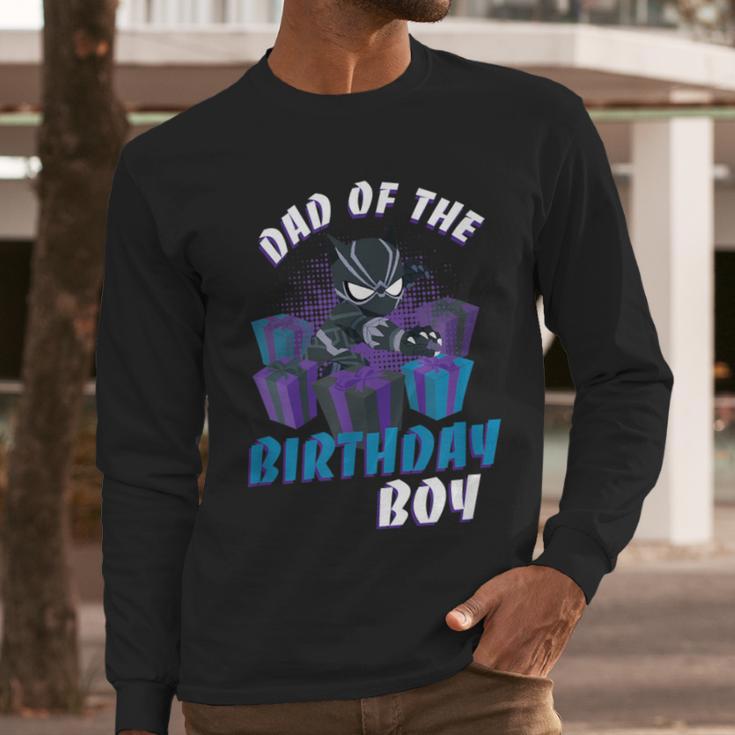 Marvel Panther Family Party Dad Of The Birthday Boy Men Long Sleeve T-Shirt