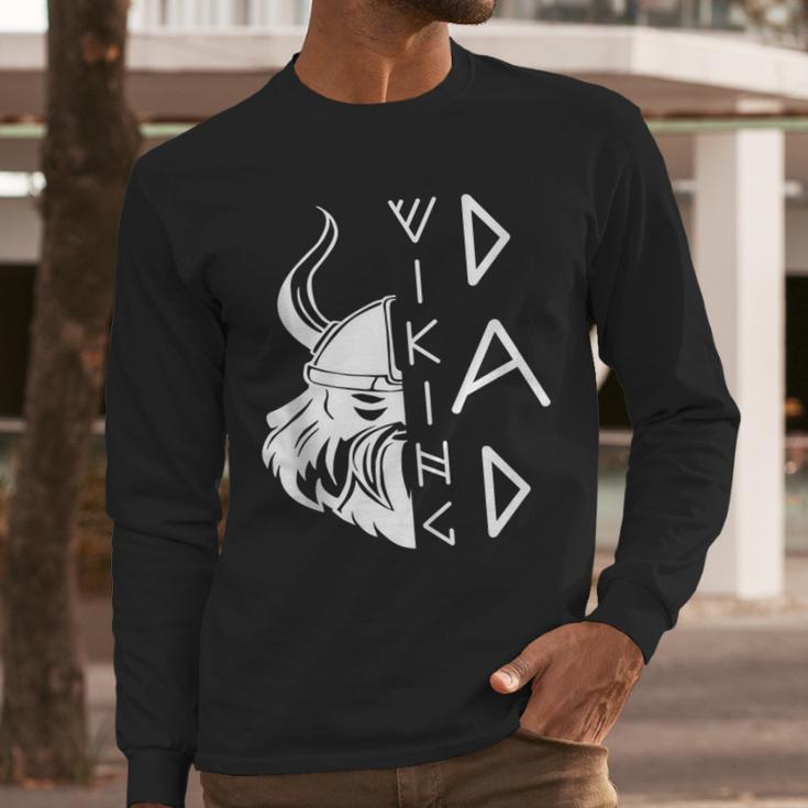 Men Celtic Norse Mythology Viking Dad Men Long Sleeve T-Shirt