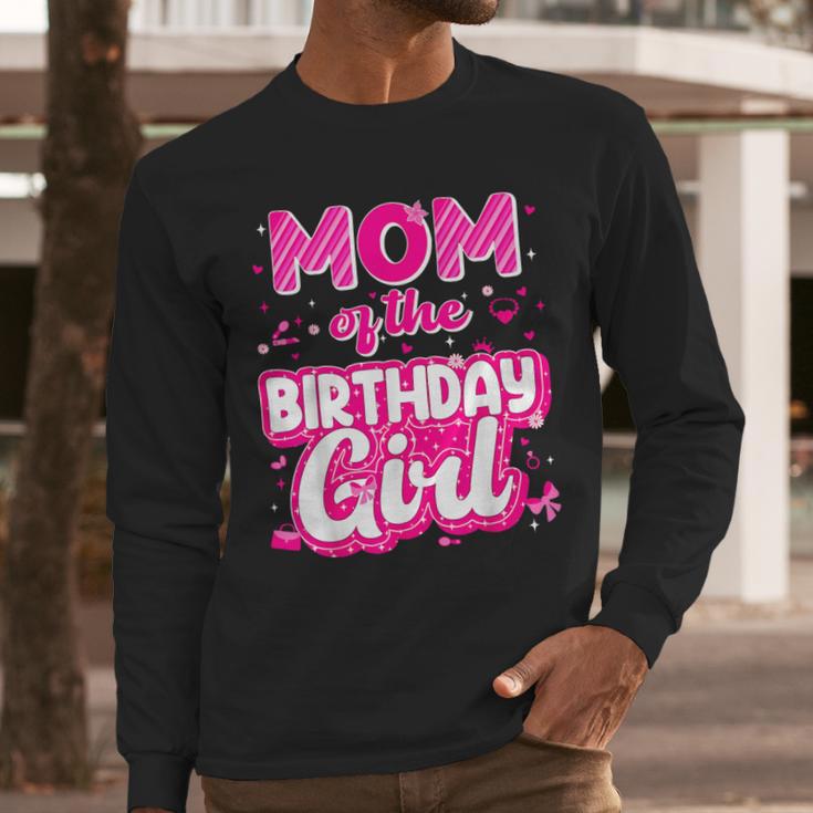 Mom And Dad Birthday Girl Family Matching Party Decorations Men Long Sleeve T-Shirt