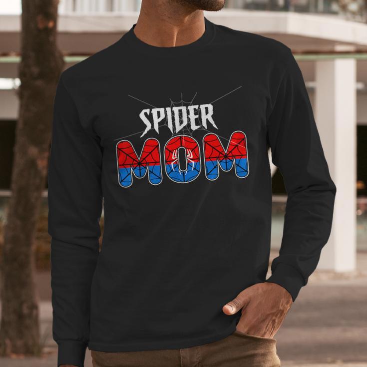 Mom And Dad Spider Family Matching Birthday Halloween Men Long Sleeve T-Shirt