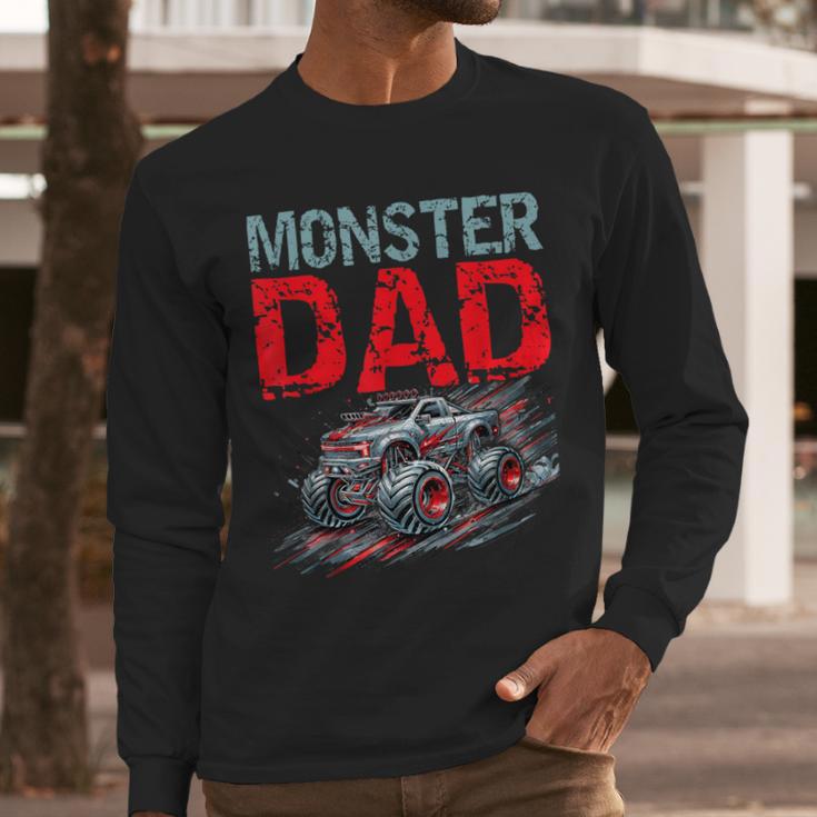 Monster Truck Dad Father's Day Men Men Long Sleeve T-Shirt
