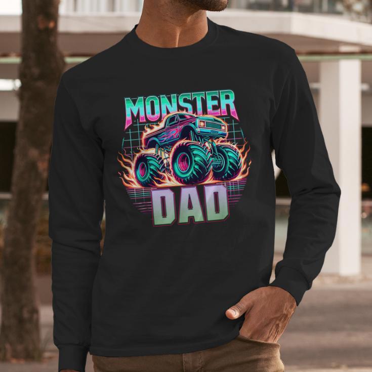 Monster Truck Dad Monster Truck Are My Jam Truck Lovers Men Long Sleeve T-Shirt