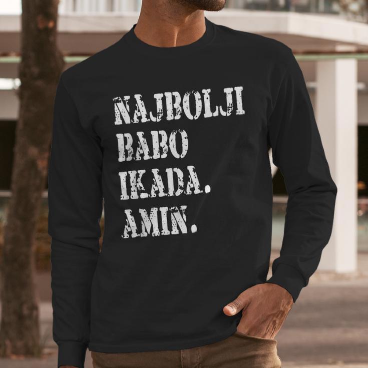 Najbolji Babo Ikad Bosnian Dad Men Long Sleeve T-Shirt Najbolji Babo Ikad Bosnian Dad Men Long Sleeve T-Shirt