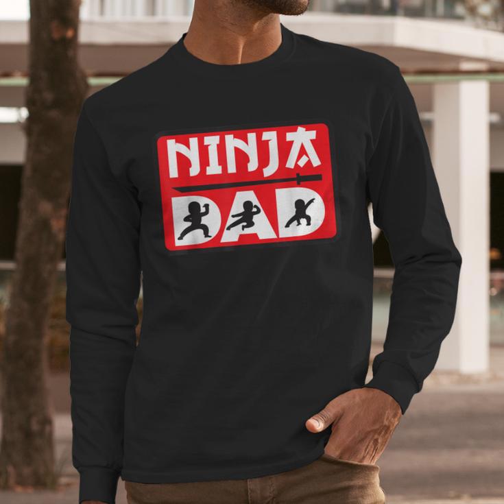 Ninja Dad Matching Family Ninja Warrior Men Long Sleeve T-Shirt