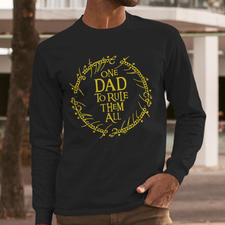 ONE DAD TO RULE THEM ALL Men Long Sleeve T-Shirt ONE DAD TO RULE THEM ALL Men Long Sleeve T-Shirt