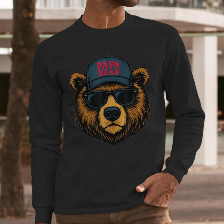 Papa Bear Father's Day Great Dad Joke Men Long Sleeve T-Shirt Papa Bear Father's Day Great Dad Joke Men Long Sleeve T-Shirt