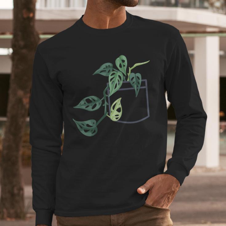 Plant Dad Plant Mom Grow Monstera Adansonii Urban Gardener Men Long Sleeve T-Shirt
