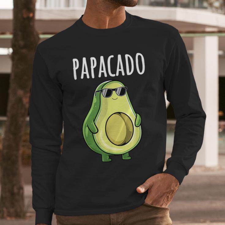 Pregnancy Announcement Shirts Men Dad Papacado Men Long Sleeve T-Shirt