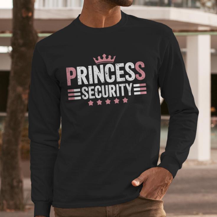 Princess Security Boys Big Brother Vintage Birthday Dad Mom Men Long Sleeve T-Shirt