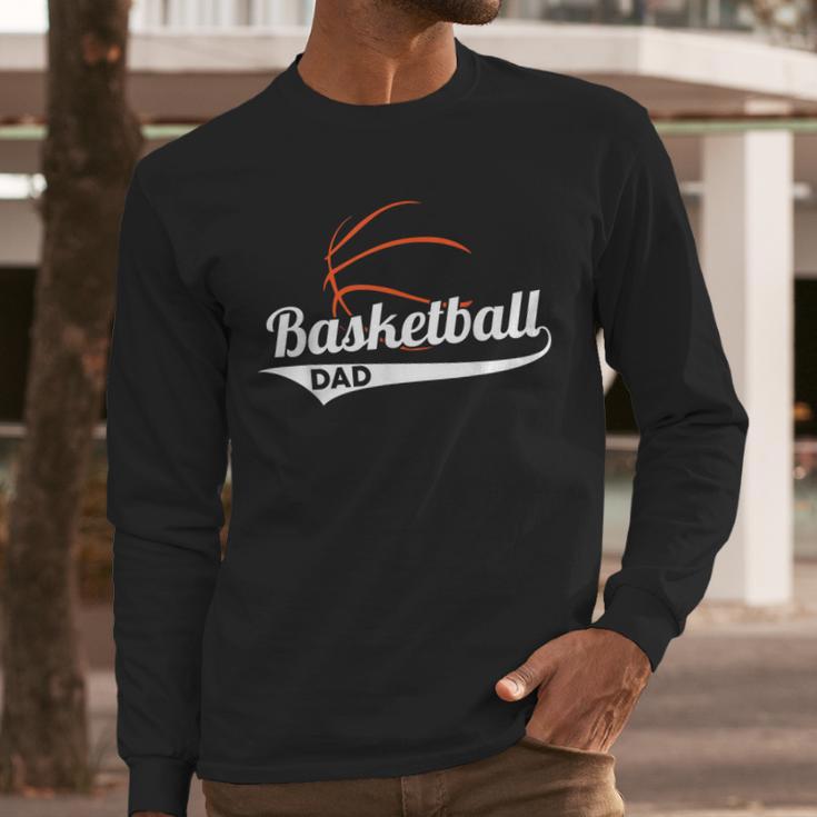 Proud Basketball Dad T-Shirt Men Long Sleeve T-Shirt