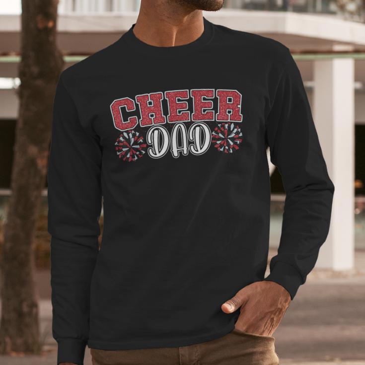 Proud Cheer Dad My Favorite Cheerleader Calls Me Daddy Men Men Long Sleeve T-Shirt