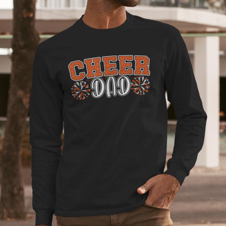 Proud Cheer Dad My Favorite Cheerleader Calls Me Dad Orange Men Long Sleeve T-Shirt Proud Cheer Dad My Favorite Cheerleader Calls Me Dad Orange Men Long Sleeve T-Shirt