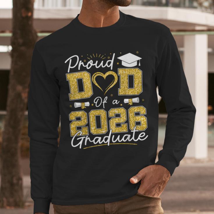 Proud Dad Of A 2026 Graduate Senior 2026 Grad Family Men Long Sleeve T-Shirt