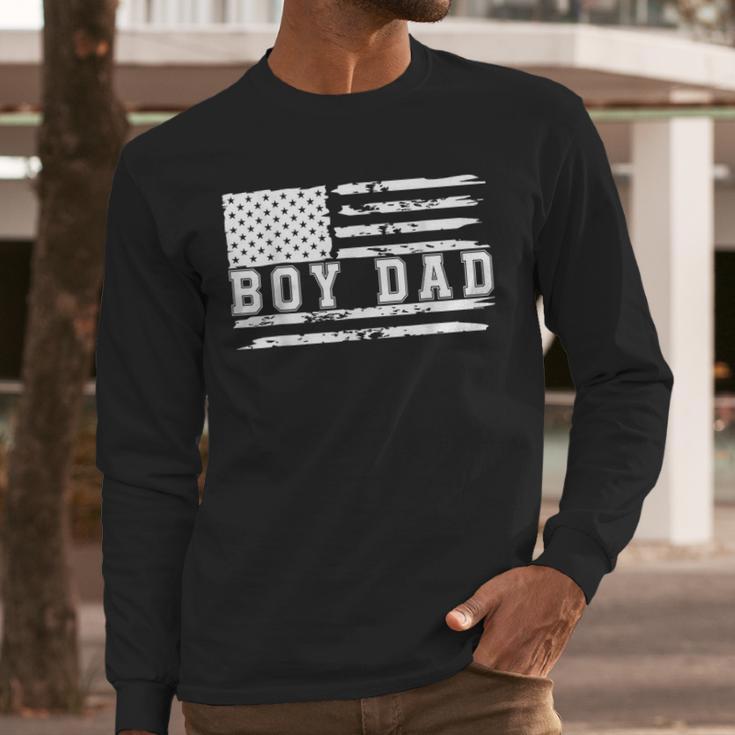 Proud Dad Of Boy Father Of Boys For Dad Xmas Fathers Day Men Long Sleeve T-Shirt