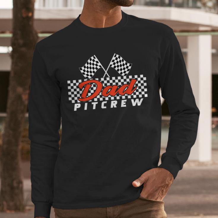 Race Car Birthday Party Racing Family Dad Pit Crew Men Long Sleeve T-Shirt Race Car Birthday Party Racing Family Dad Pit Crew Men Long Sleeve T-Shirt