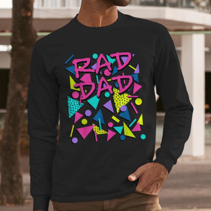 Rad Dad 80s Throwback Men Long Sleeve T-Shirt