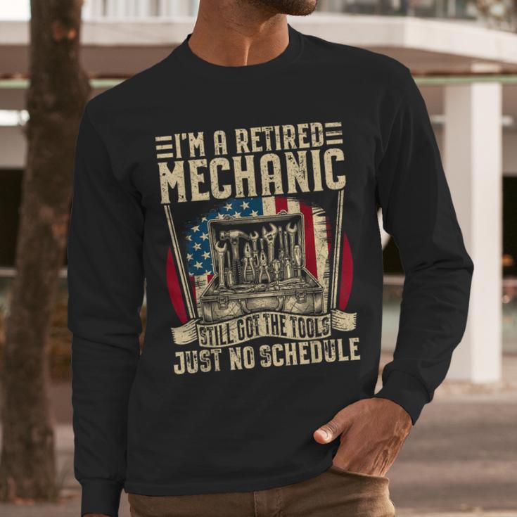 Retired Car Mechanic Tool Retirement Dad Grandpa Men Men Long Sleeve T-Shirt