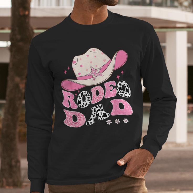 Rodeo Dad Pink Cowgirl 1St Birthday Family Matching Men Long Sleeve T-Shirt