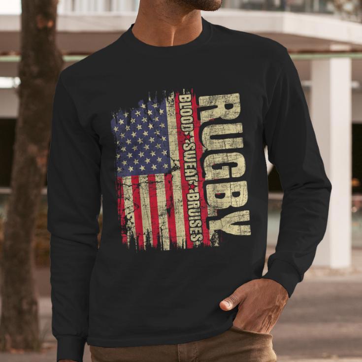 Rugby Blood Sweat Bruises Rugby Player Coach Dad Mom Men Long Sleeve T-Shirt Rugby Blood Sweat Bruises Rugby Player Coach Dad Mom Men Long Sleeve T-Shirt