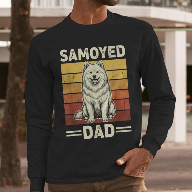 Samoyed Dad Men Long Sleeve T-Shirt