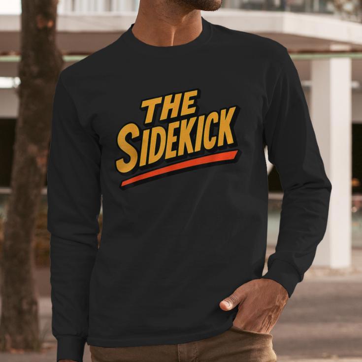 Sidekick Easy Halloween Matching Superhero Costume Dad Mom Men Long Sleeve T-Shirt