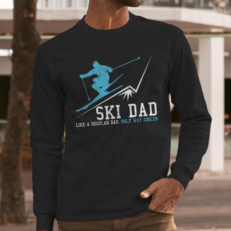 Ski Dad Winter Sports Skiing Father Men Long Sleeve T-Shirt Ski Dad Winter Sports Skiing Father Men Long Sleeve T-Shirt