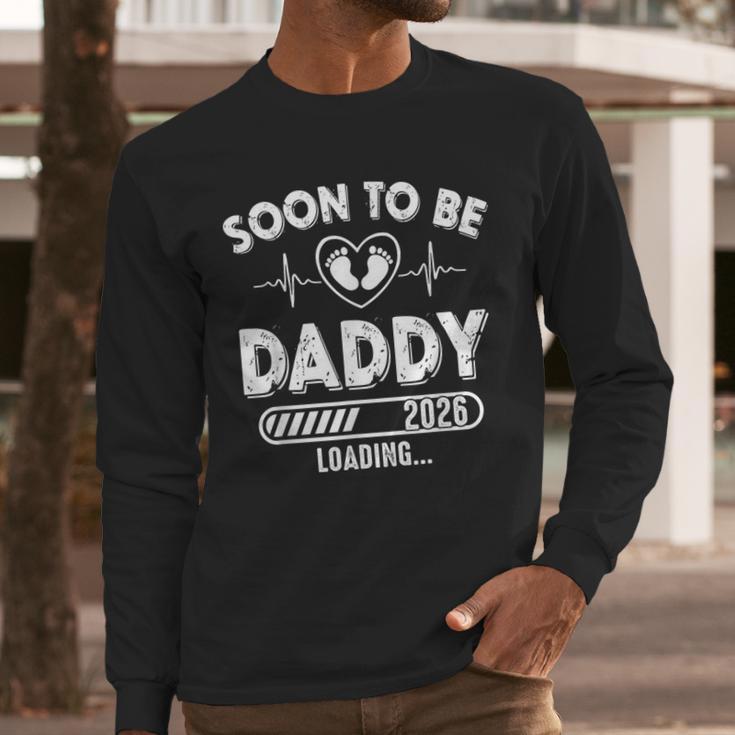 Soon To Be Daddy Est 2026 New Dad Fathers Day First Time Men Long Sleeve T-Shirt