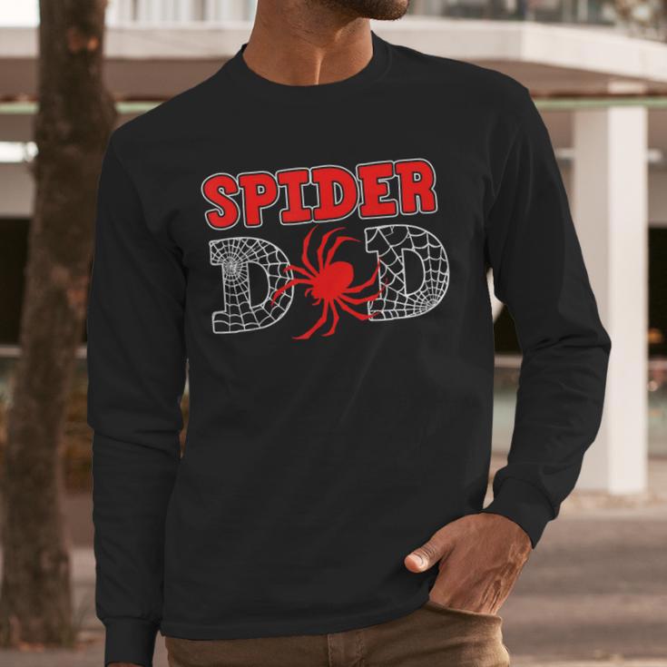 Spider Dad Spidey Birthday Family Matching Kid Daddy Spiders Men Long Sleeve T-Shirt