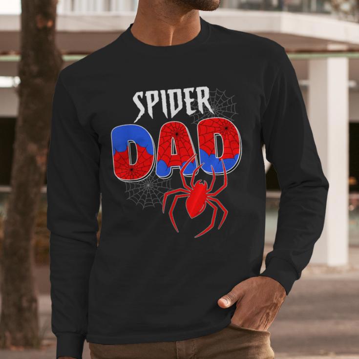 Spiders Dad Matching Family Birthday Father's Day Men Long Sleeve T-Shirt