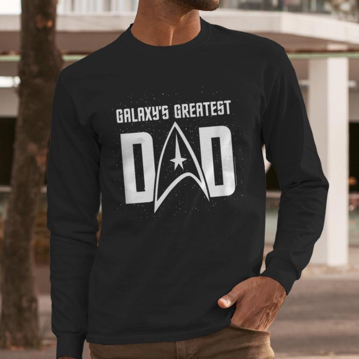 Star Trek Father's Day Galaxy's Greatest Dad Badge Men Long Sleeve T-Shirt