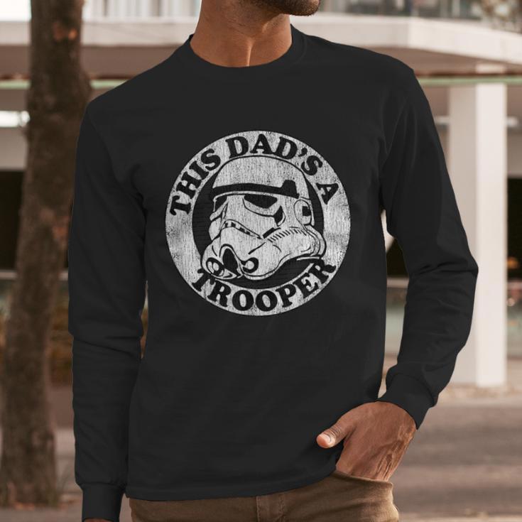 Star Wars Father's Day Stormtrooper This Dad Is A Trooper Circle Men Long Sleeve T-Shirt Star Wars Father's Day Stormtrooper This Dad Is A Trooper Circle Men Long Sleeve T-Shirt