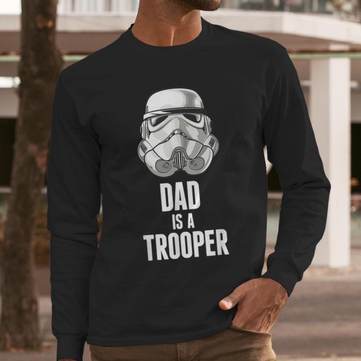 Star Wars Father's Day Stormtrooper Dad Is A Trooper Vintage Men Long Sleeve T-Shirt