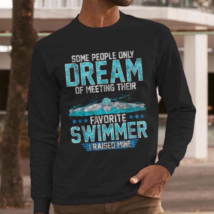 Swimming Parent Swimmer Mom Dad My Favorite Swim Meet Men Long Sleeve T-Shirt Swimming Parent Swimmer Mom Dad My Favorite Swim Meet Men Long Sleeve T-Shirt