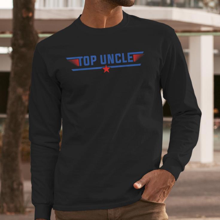 Top Uncle Favorite Best Brother Dad Relatives Niece Nephew Men Long Sleeve T-Shirt