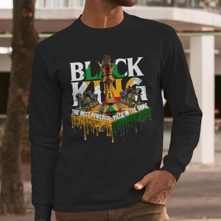 History I Am Black Man King Dad Melanin Men Women Men Long Sleeve T-Shirt