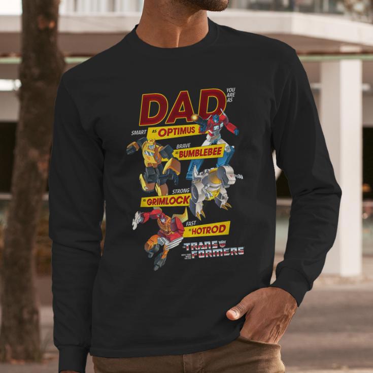 Transformers Father's Day Autobots Dad You Are Smart Logo Men Long Sleeve T-Shirt