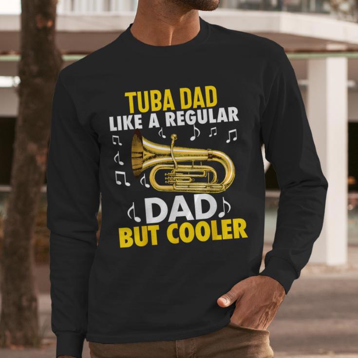 Tuba Player Men Dad Grandpa Marching Band Brass Tubist Men Long Sleeve T-Shirt