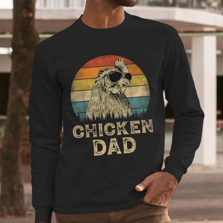 Vintage Chicken Dad Chicken Lovers Daddy Father's Day Men Long Sleeve T-Shirt Vintage Chicken Dad Chicken Lovers Daddy Father's Day Men Long Sleeve T-Shirt