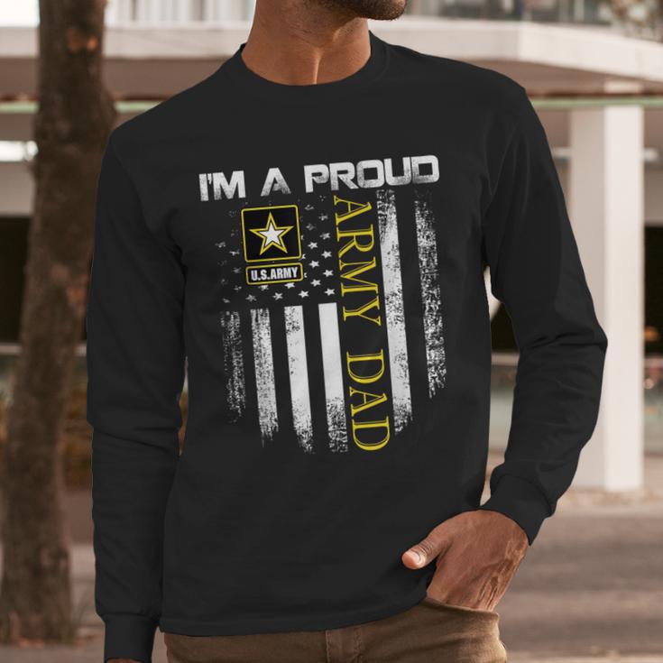 Vintage I'm A Proud Army Dad With American Flag Men Long Sleeve T-Shirt Vintage I'm A Proud Army Dad With American Flag Men Long Sleeve T-Shirt