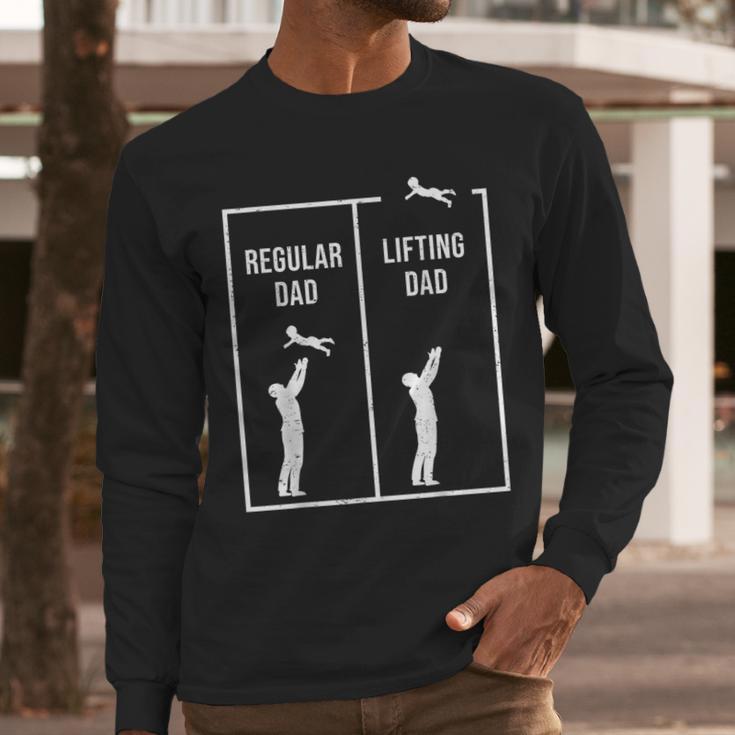 Weightlifting Workout Fitness Father Gym I Lifting Dad Men Long Sleeve T-Shirt